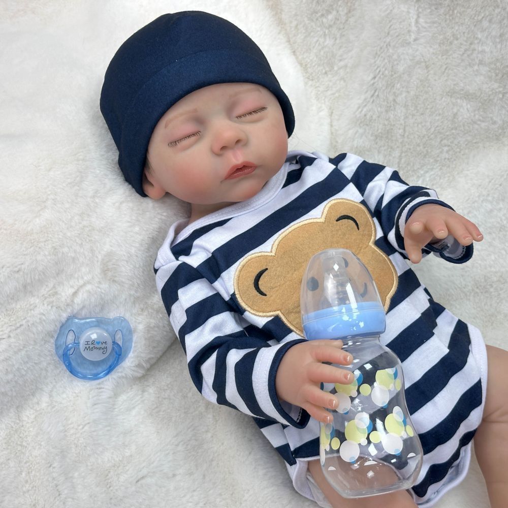 45CM lifelike soft vinyl baby changing washable simulation baby cute doll