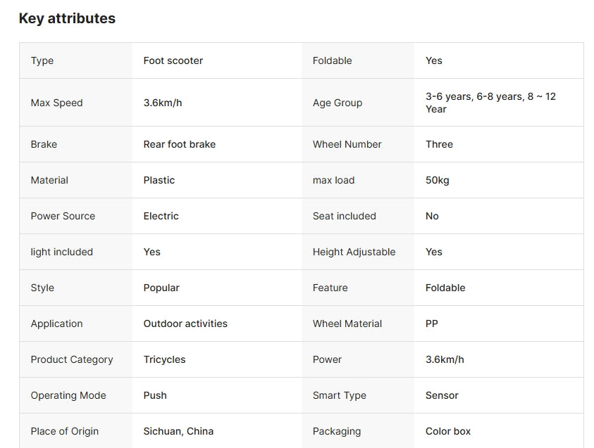 Kids 3-Wheel Foldable Scooter with Music and Light Features for 3-8 12-Year-Old Boys and Girls