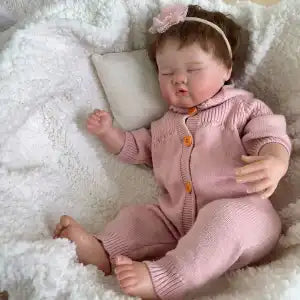 Ultra-Realistic Baby Doll with Implanted Hair - Lifelike Cuddle Toy for Girls, Emotional Companion Gift