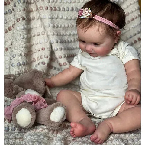 reborn doll hand-made hair transplant venous blood 50cm cotton body and soft rubber head and limbs suitable collecting baby toys