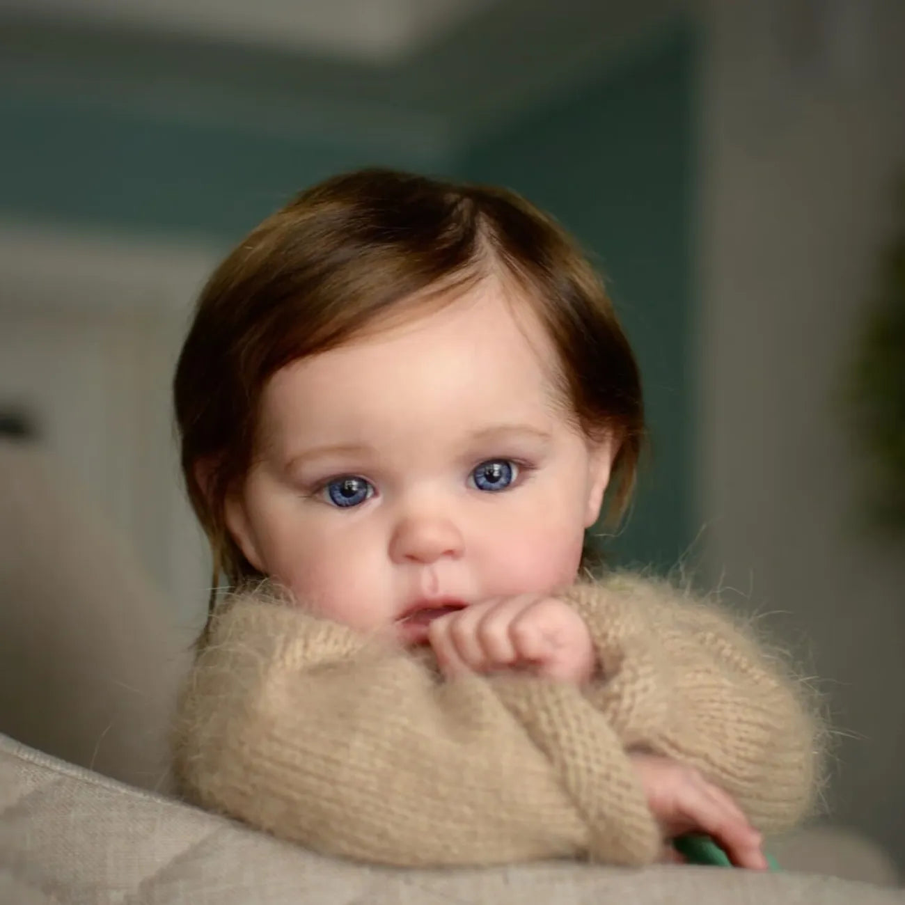 Reborn Doll Andy 3D High Color 50cm Cotton Body Hair Transplant Simulation Baby Venous Blood Threads Clearly Visible