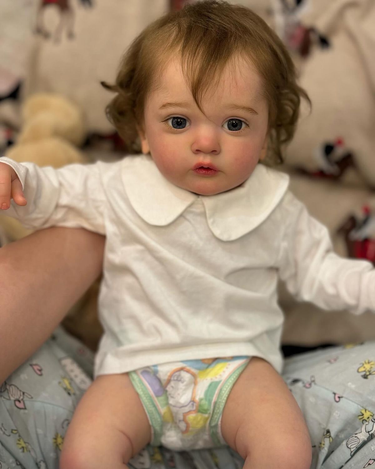 Doll simulation baby reborn pure handmade doll can be dressed up reborn dolls