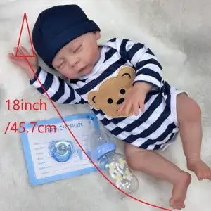 45CM lifelike soft vinyl baby changing washable simulation baby cute doll