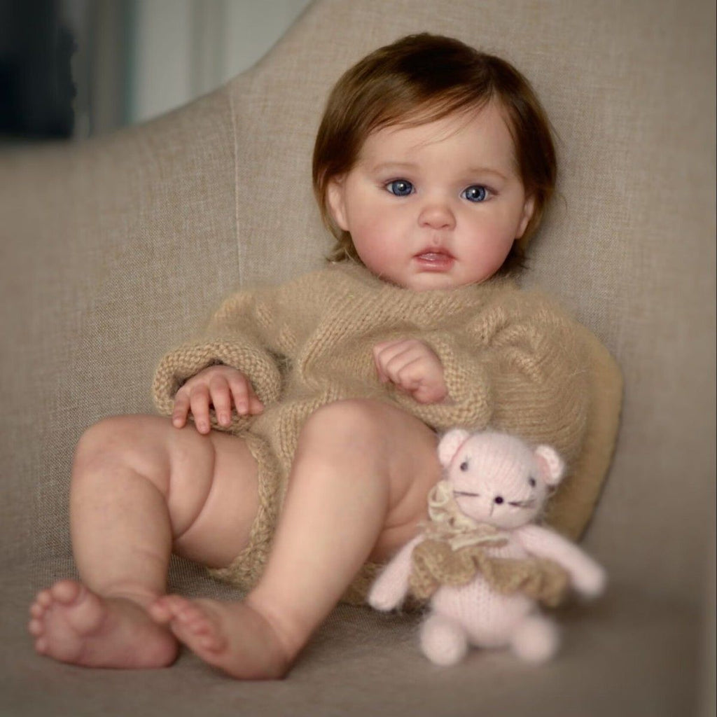 Reborn Doll Andy 3D High Color 50cm Cotton Body Hair Transplant Simulation Baby Venous Blood Threads Clearly Visible
