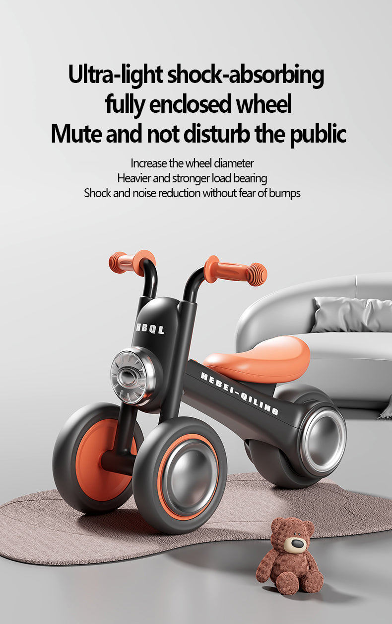 Children's Balance Baby Crown Prince Harley Three Wheel Walking Beginner Baby Sliding Pedestrian Car Anti rollover