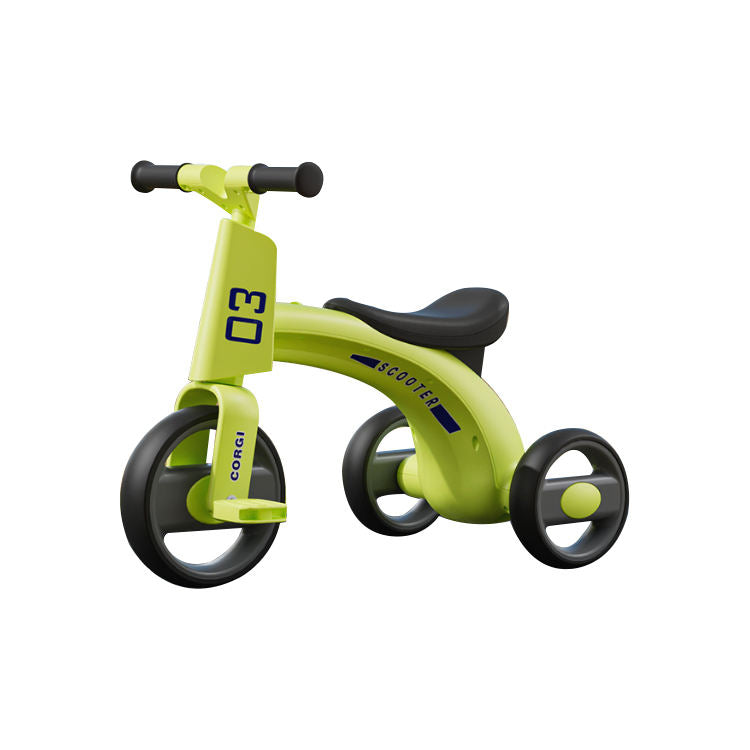 Foldable Ride on Pedal Baby Kids Tricycle Child 3 Wheel With Lights