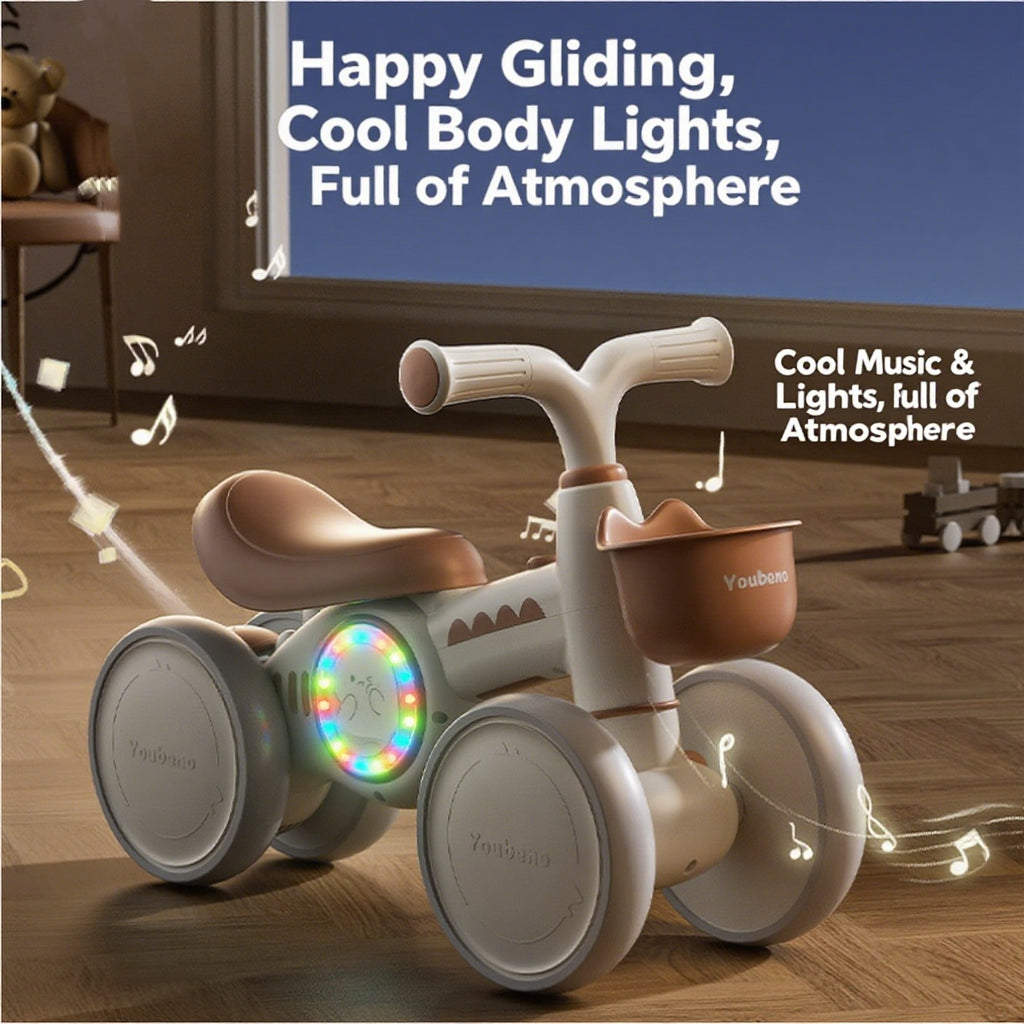 Children's balance car 1-3 years old baby no pedal yo-yo car new infant and toddler entry four-wheeled learning to walk scooter