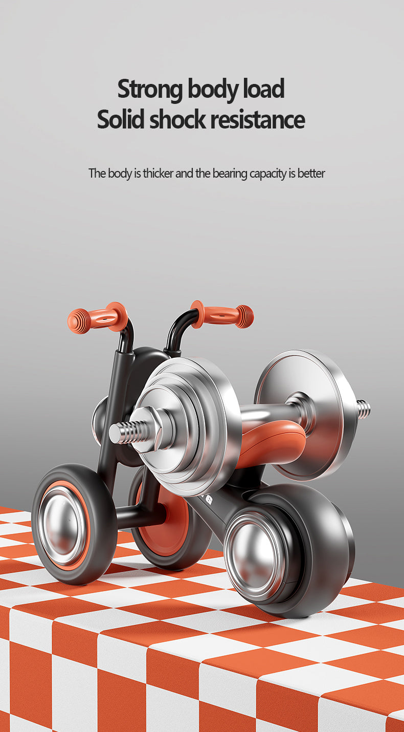 Children's Balance Baby Crown Prince Harley Three Wheel Walking Beginner Baby Sliding Pedestrian Car Anti rollover