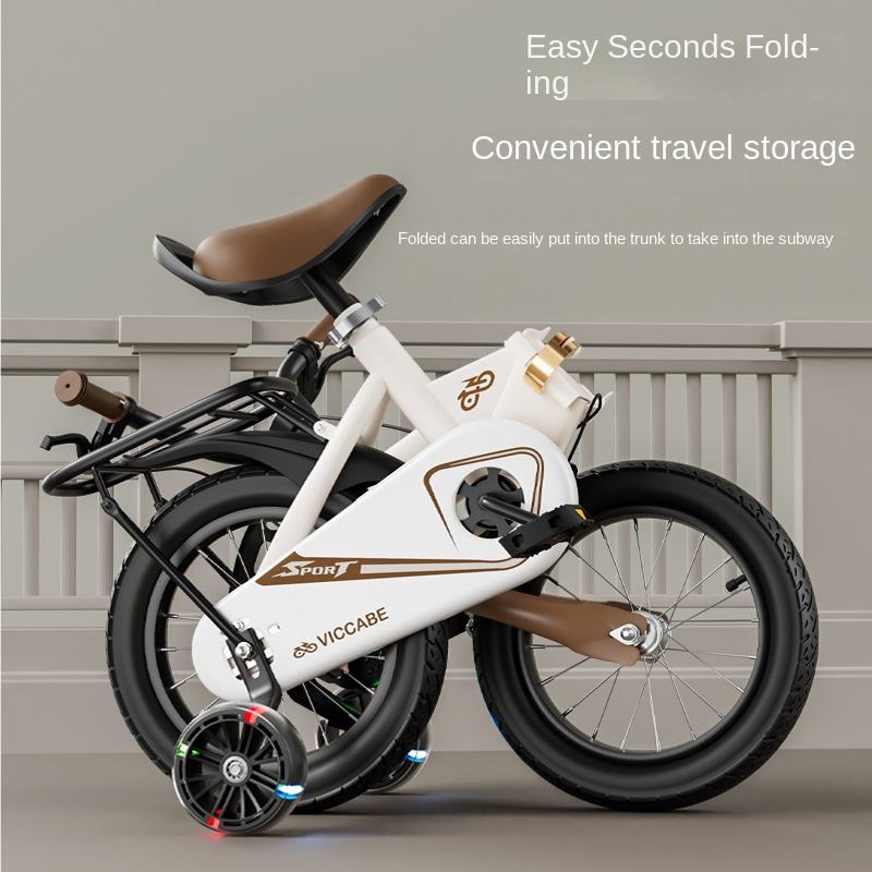 Children's Bicycle for 2-3 5 6 9 Years Old Foldable Baby Car Middle Big Bicycle