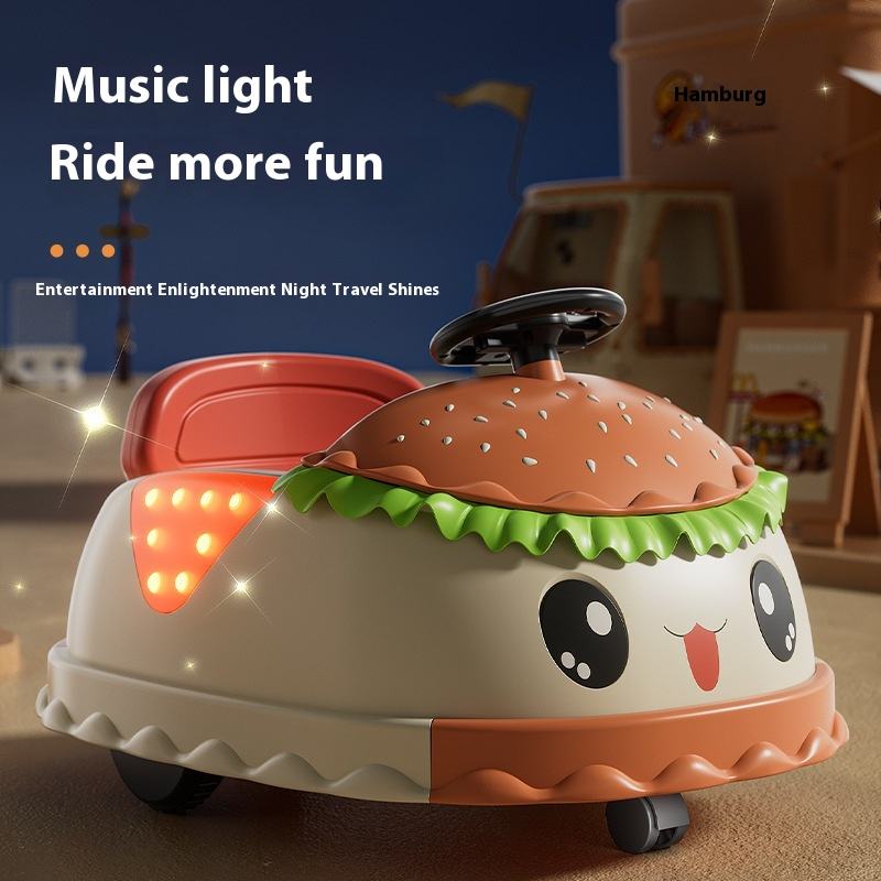 Children's Electric Toy Car Four-Wheeled Remote Control 360° Bumper Car