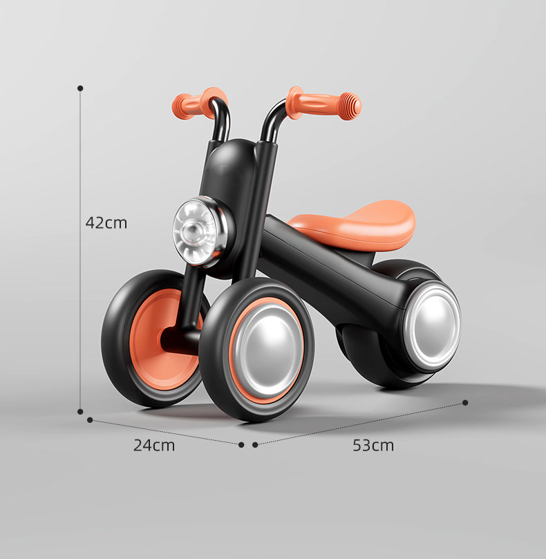 Children's Balance Baby Crown Prince Harley Three Wheel Walking Beginner Baby Sliding Pedestrian Car Anti rollover