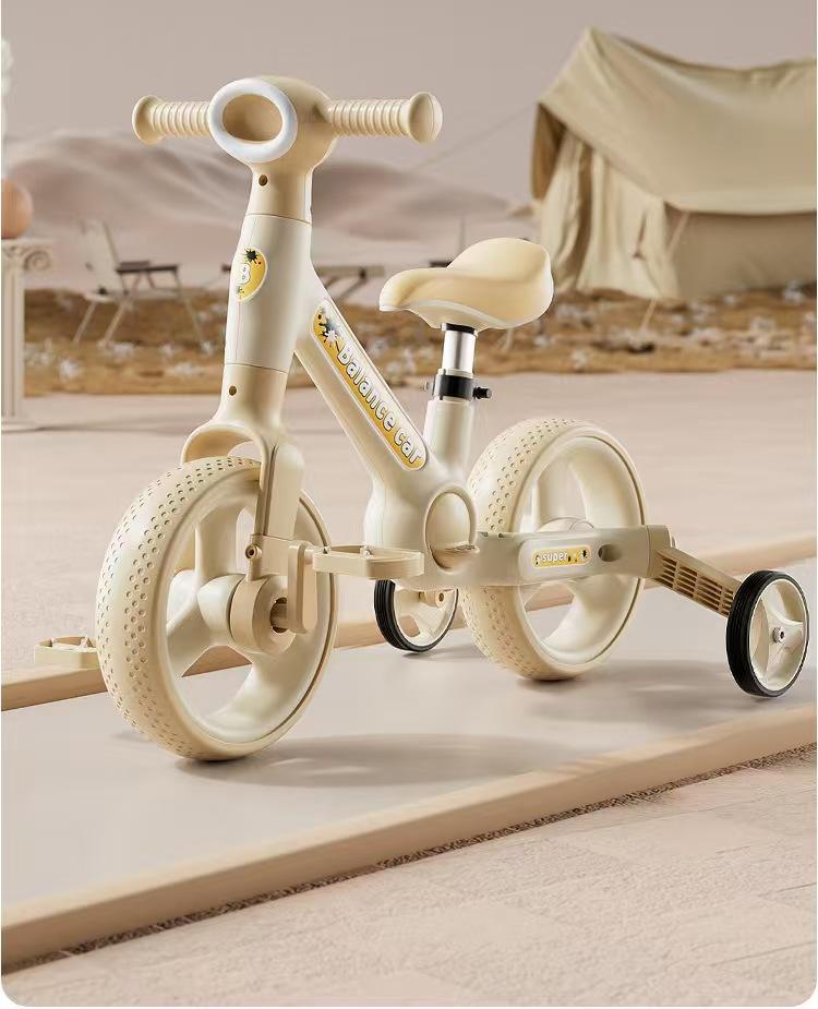 Children's multifunctional balance bike for babies aged 2-3-6, sliding pedal three in one foldable