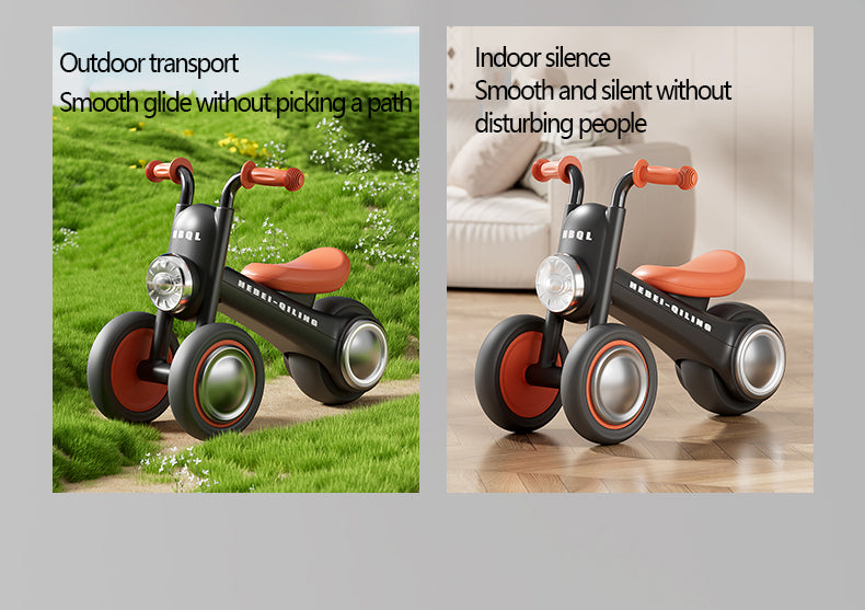 Children's Balance Baby Crown Prince Harley Three Wheel Walking Beginner Baby Sliding Pedestrian Car Anti rollover