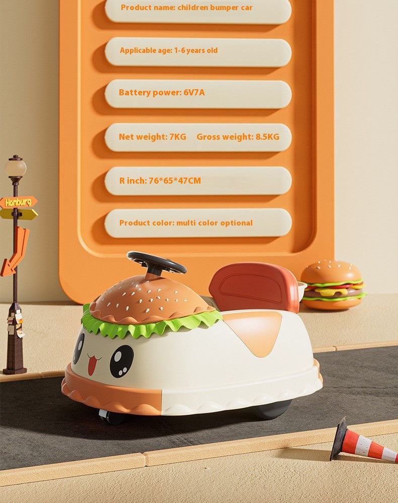 Children's Electric Toy Car Four-Wheeled Remote Control 360° Bumper Car