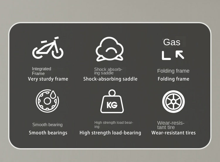 Children's Bicycle for 2-3 5 6 9 Years Old Foldable Baby Car Middle Big Bicycle