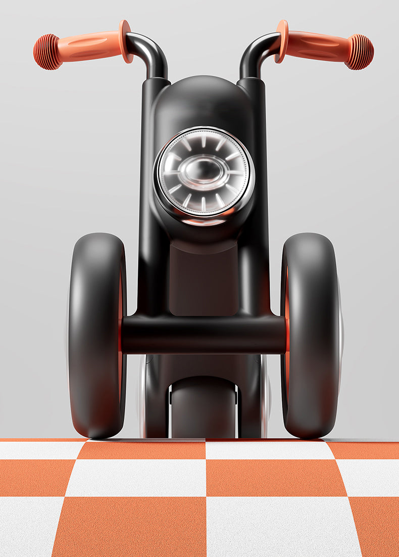 Children's Balance Baby Crown Prince Harley Three Wheel Walking Beginner Baby Sliding Pedestrian Car Anti rollover