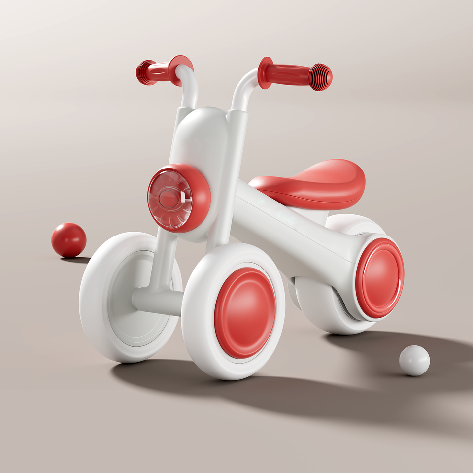 Children's Balance Baby Crown Prince Harley Three Wheel Walking Beginner Baby Sliding Pedestrian Car Anti rollover