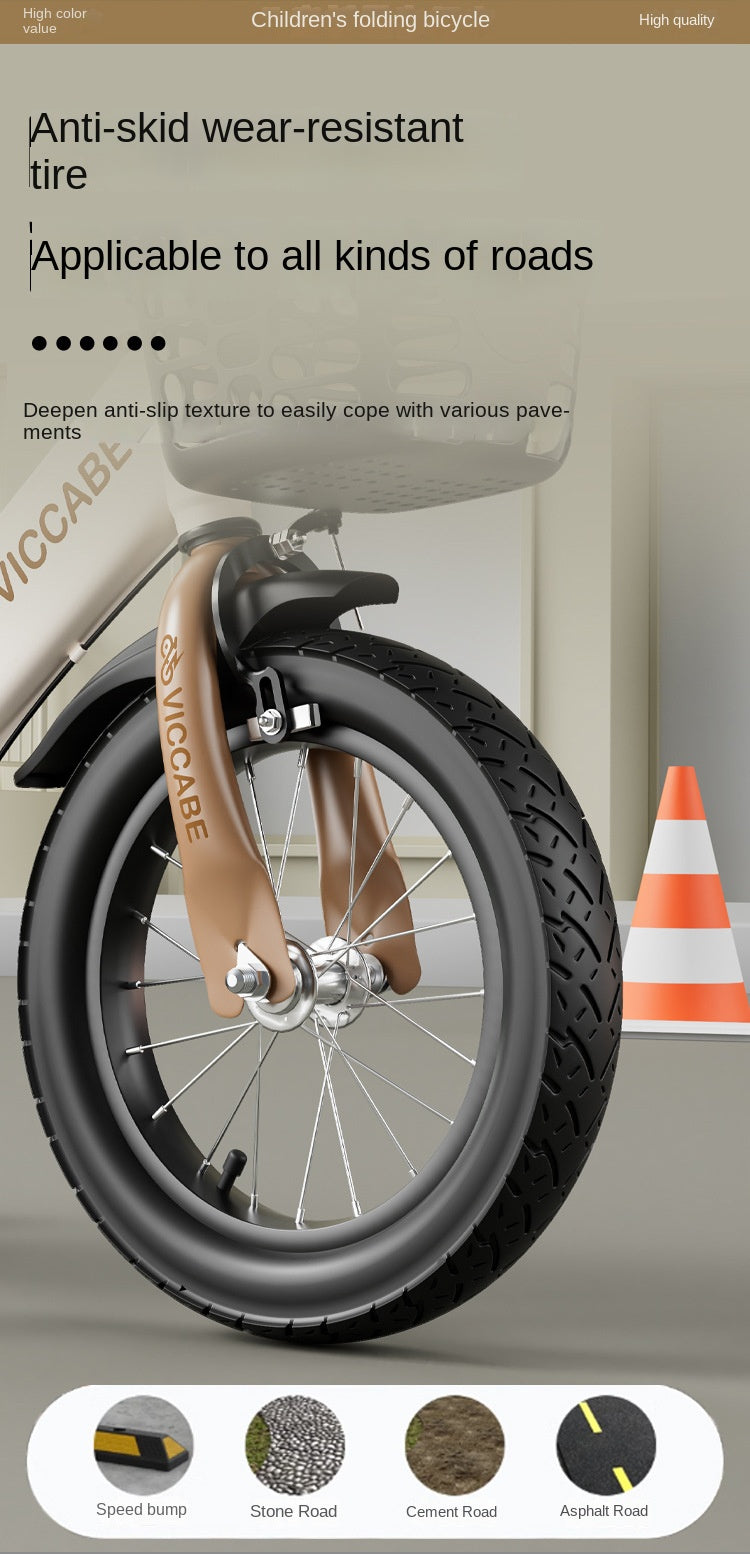 Children's Bicycle for 2-3 5 6 9 Years Old Foldable Baby Car Middle Big Bicycle