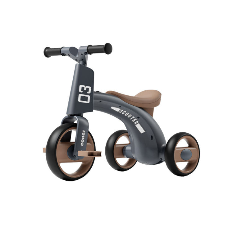 Foldable Ride on Pedal Baby Kids Tricycle Child 3 Wheel With Lights