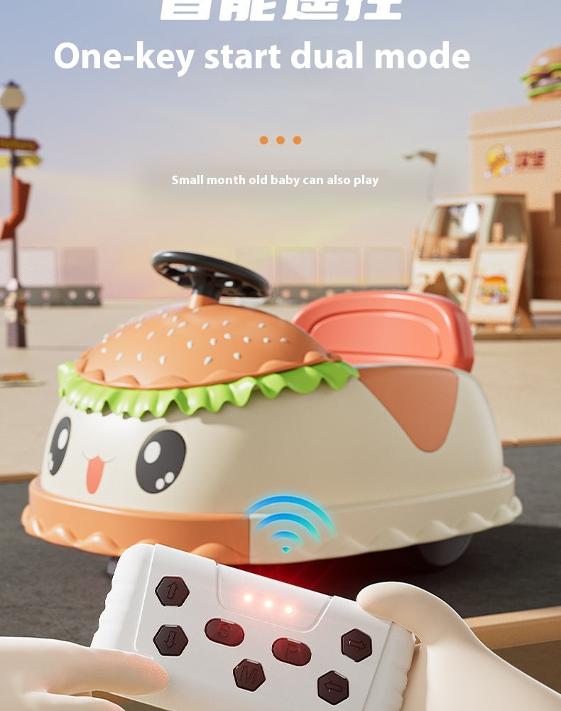 Children's Electric Toy Car Four-Wheeled Remote Control 360° Bumper Car