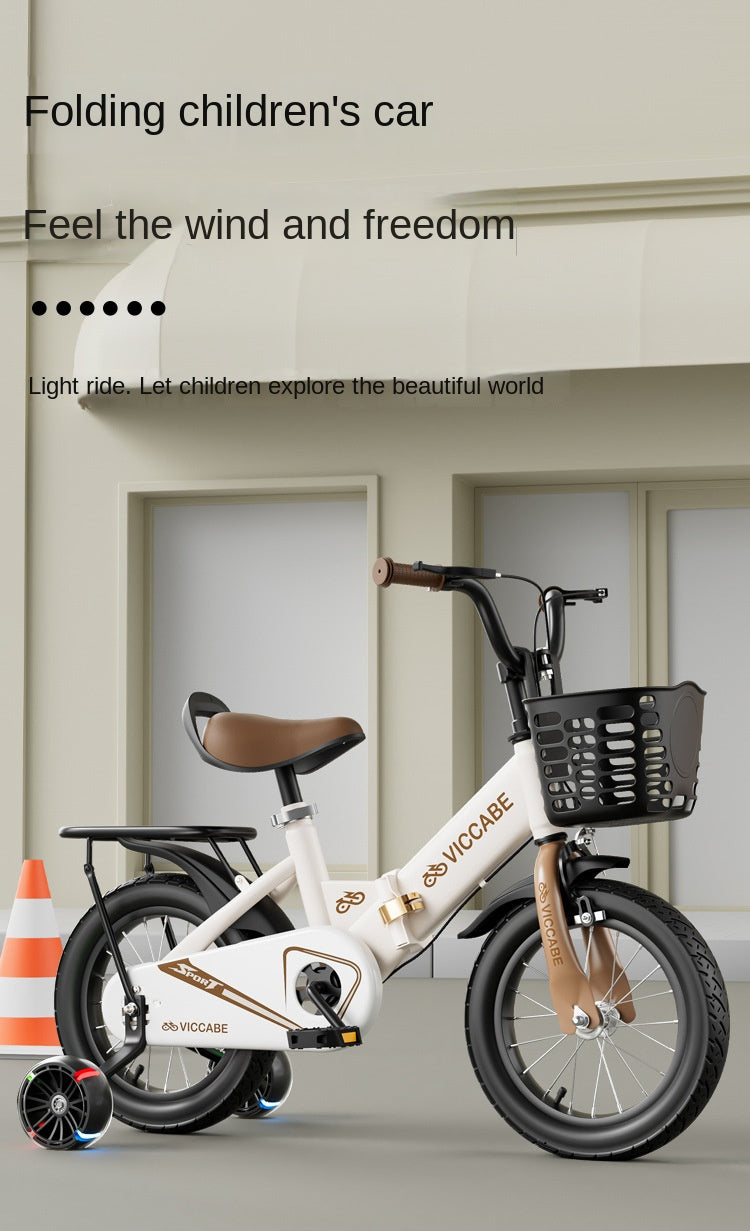 Children's Bicycle for 2-3 5 6 9 Years Old Foldable Baby Car Middle Big Bicycle