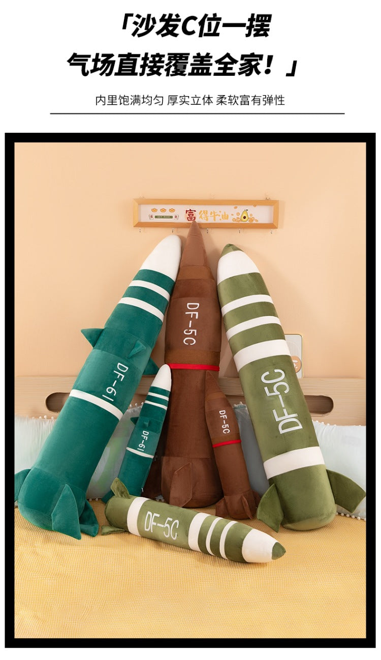 Aerospace Plush Rocket - Soft Simulation Spacecraft Model for Display & Fan Gifts