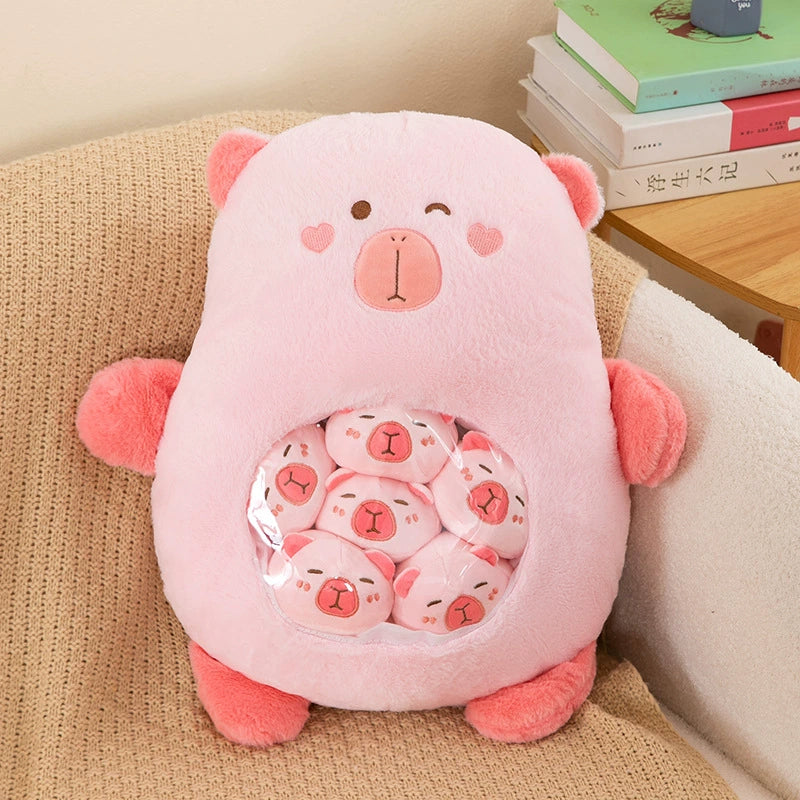[Great Value] Snacks, pillows, plush toys, stress relief, cute little animal dolls, girls' birthday gifts, girlfriends, best friends, Children's Day gifts, a large bag of dolls