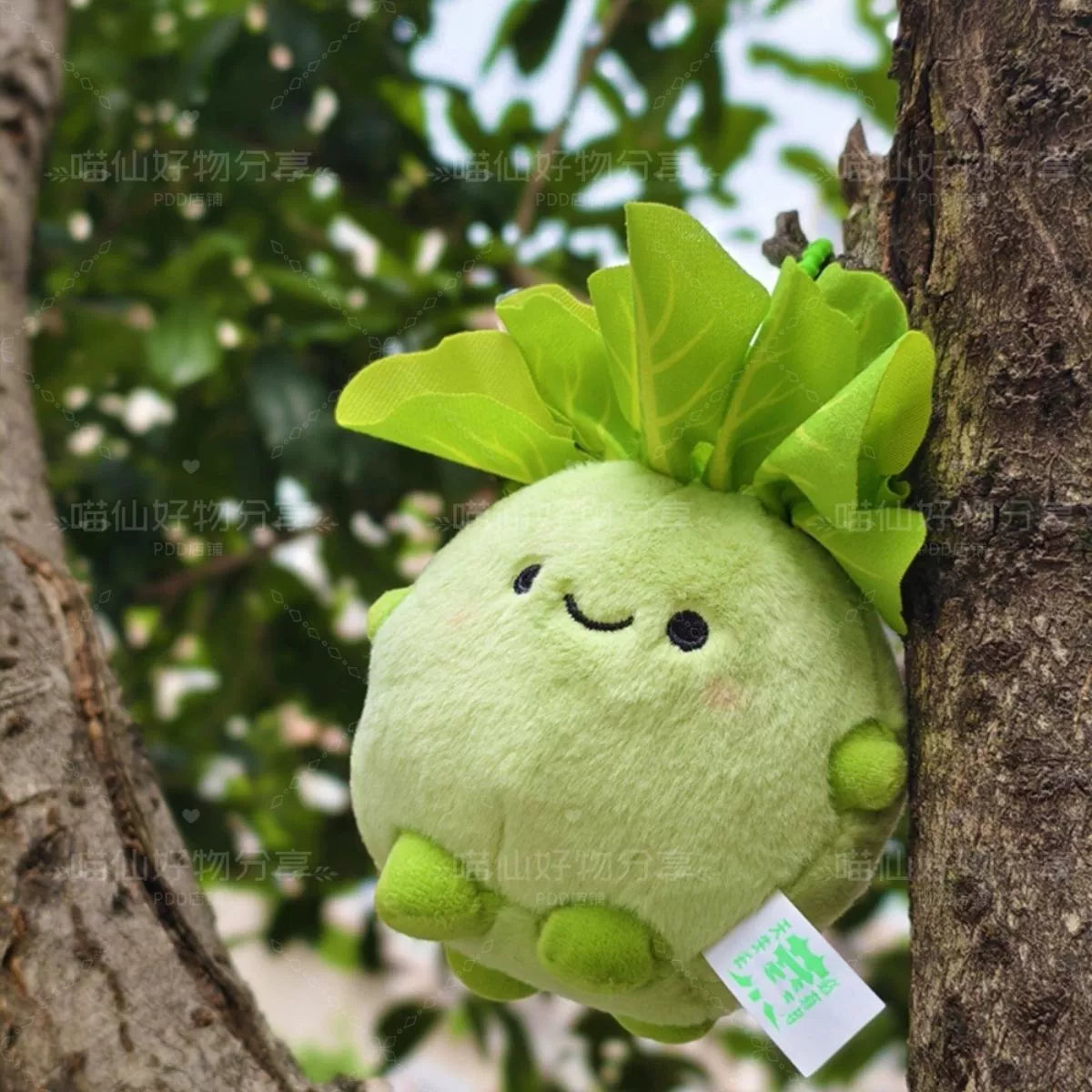 Christmas stocking surprise! Cute kohlrabi plush keychain | Cute radish backpack charm | Customizable holiday gifts