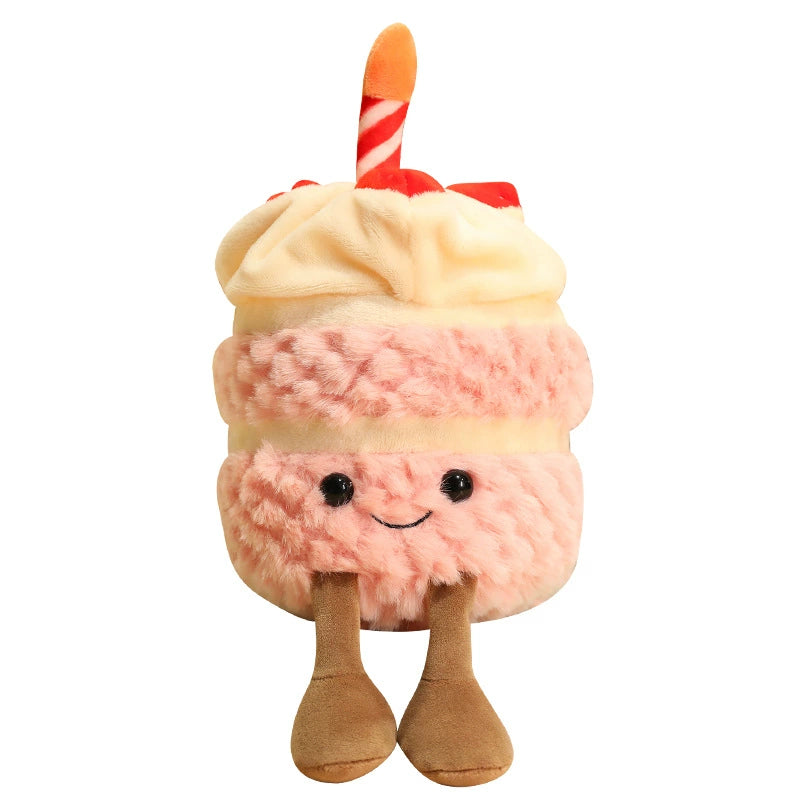 Fun cartoon cake doll children's birthday gift plush toy creative cake fun birthday gift
