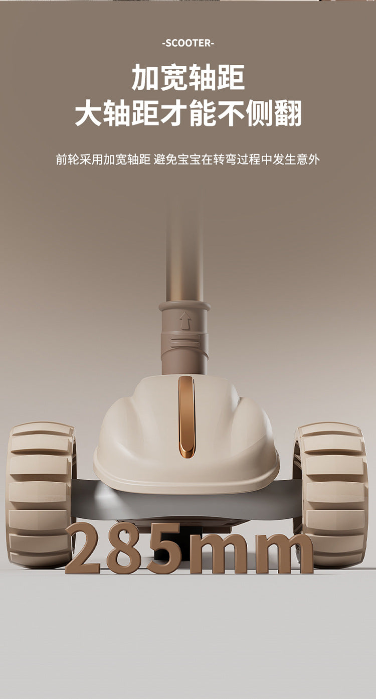 Children's scooter three-in-one 1-3-6 years old boys and girls slide baby can sit and ride the slide car