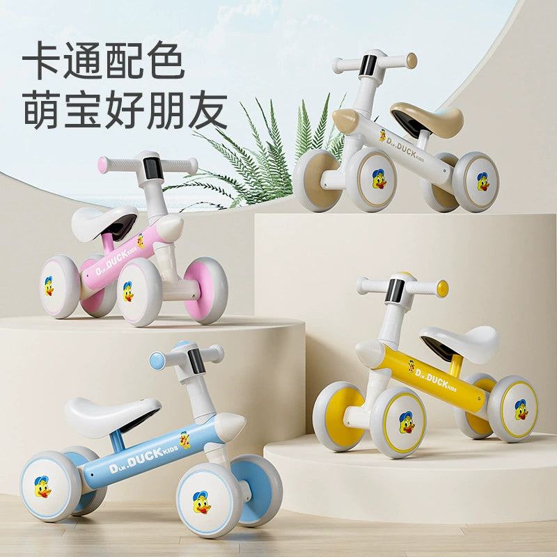 Children's balance wheel without pedals, external rocket balance car, sliding walker, scooter, yo-yo car, twisting car