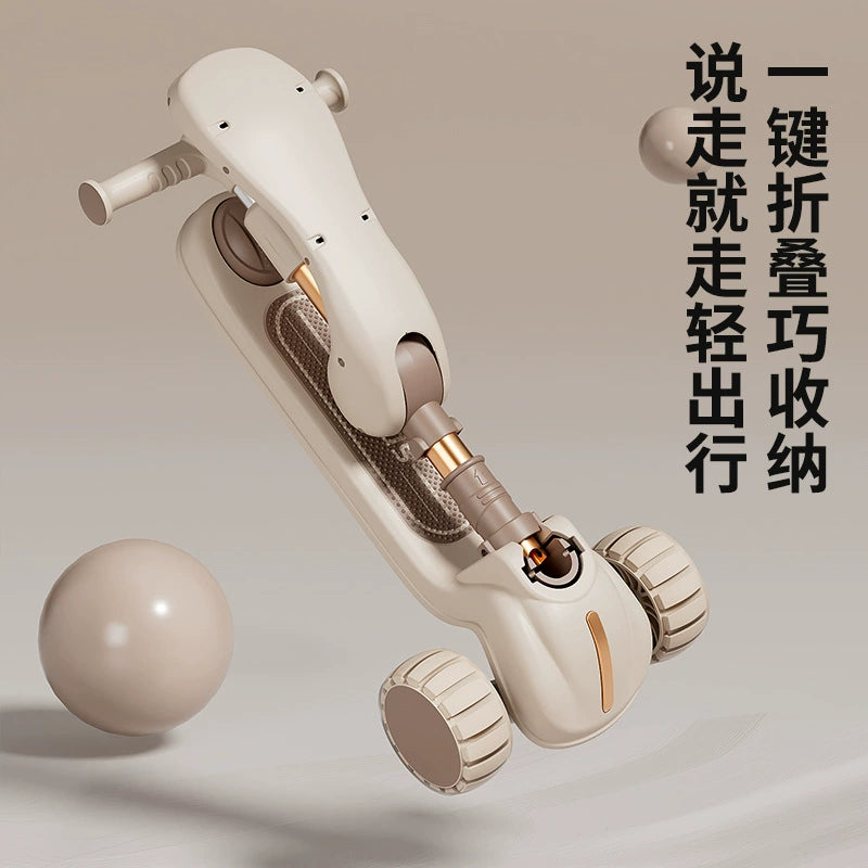 Children's scooter three-in-one 1-3-6 years old boys and girls slide baby can sit and ride the slide car