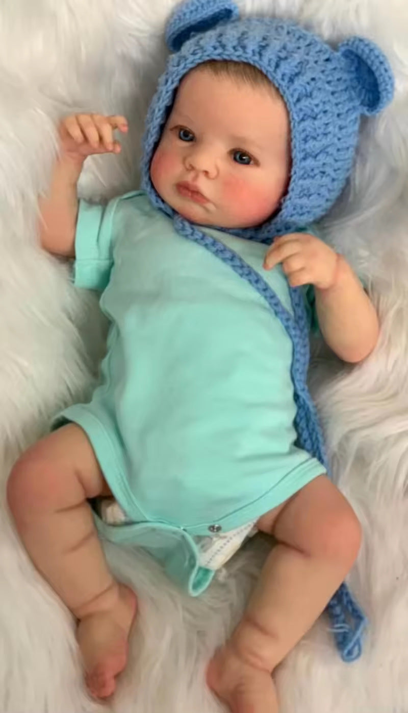 19 inch Reborn Doll Realistic Weighted Baby Doll Soft Vinyl Hollow/Solid Body Lifelike Reborn Toy