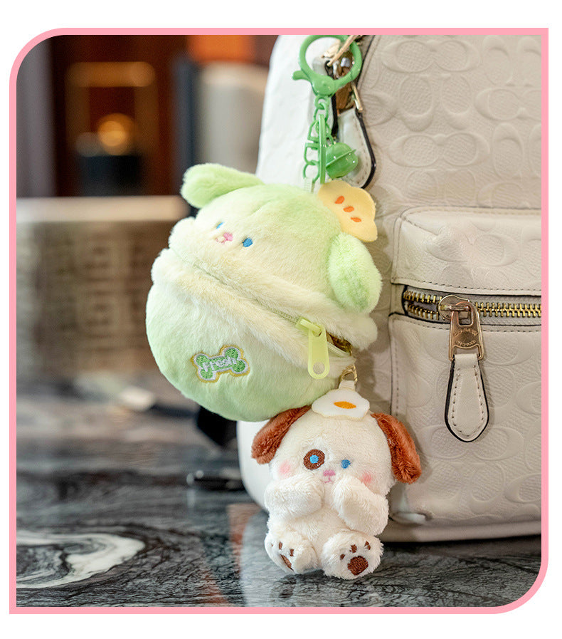 Christmas Surprise Egg Keychain - 10cm Mini Animal in Egg Plush Toy, Easter & Xmas Stocking Stuffer Gift