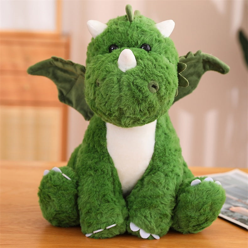 [Dinosaur Egg with Wings] Hatchable Ugly Cute Plush Toy Children's Soothing Sleeping Pillow 20/35cm Dual Size Optional Creative Children's Birthday Gift