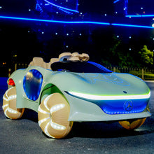 Four-Wheel Drive Children's Electric Car (Ages 1-6) with Swivel Remote Control, 12V Upgraded Battery for Long-Lasting Range, LED Lighted Wheels Off-Road Stroller, Baby Luxury Ride