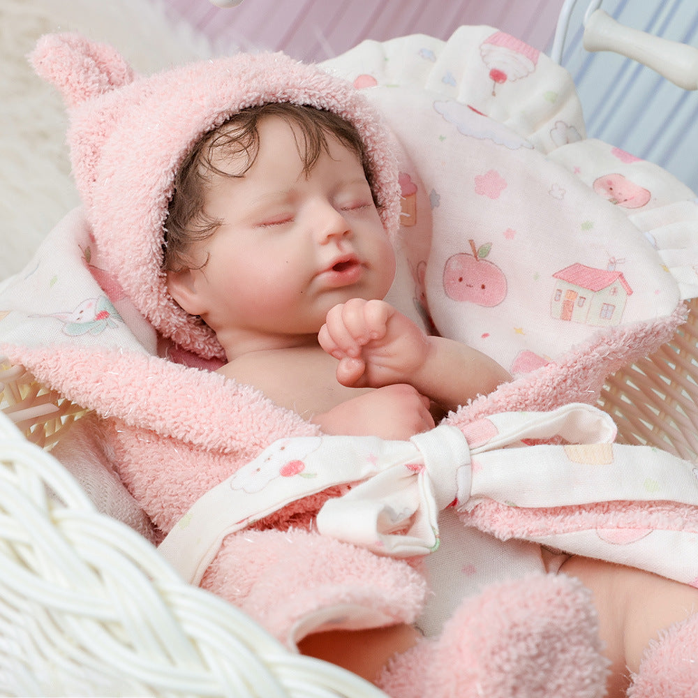 12-inch solid silicone reborn doll - full-body high-end simulation baby handmade adult collection Reborn Doll