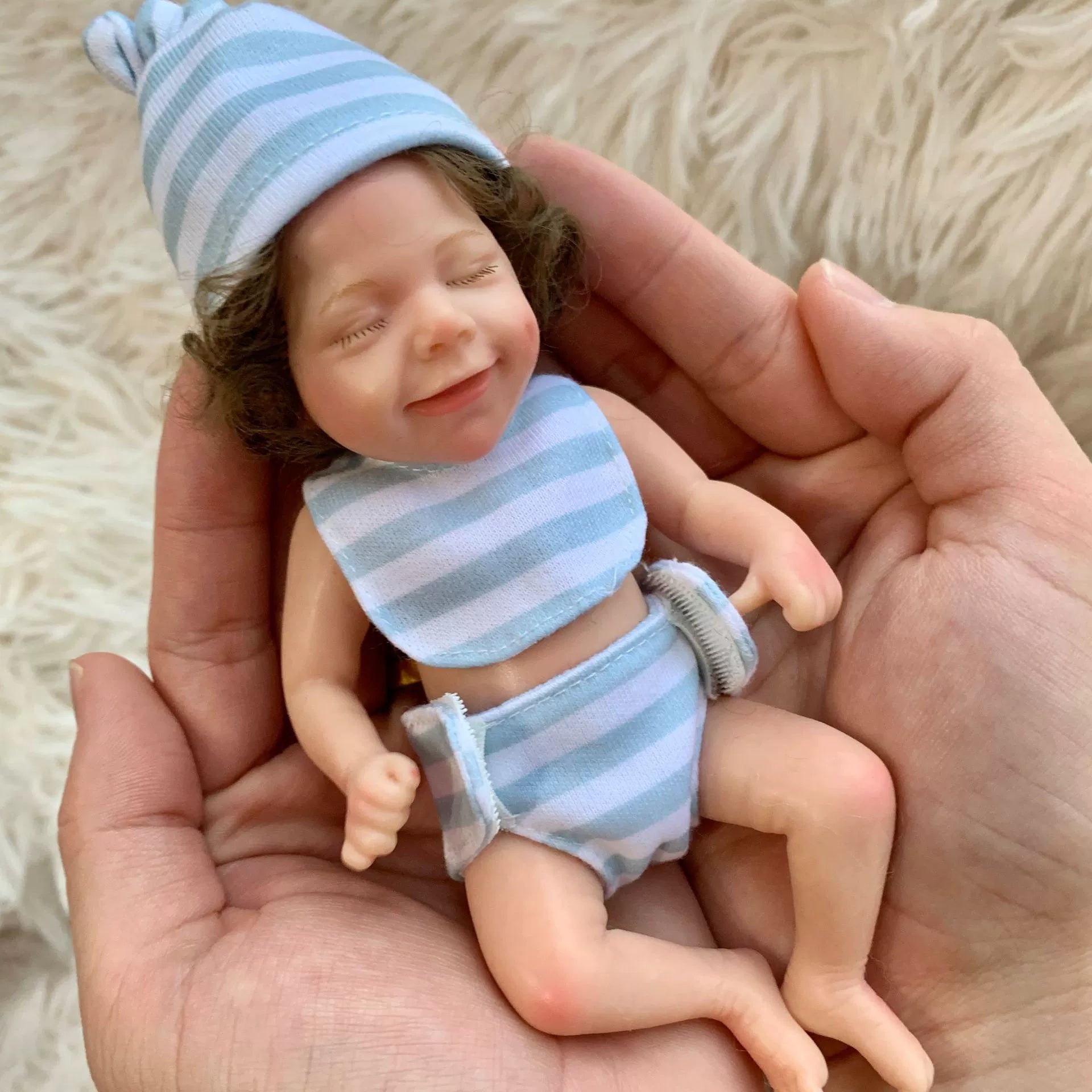 Palm Treasures | New 15cm "Little April" All-Platinum Silicone Rebirth Doll