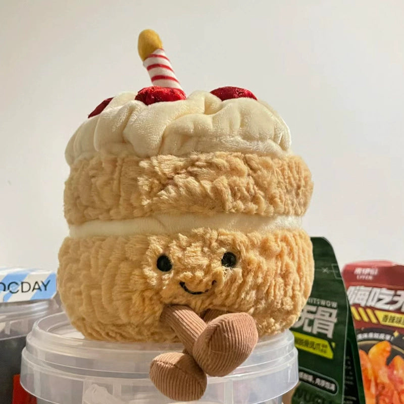 Fun cartoon cake doll children's birthday gift plush toy creative cake fun birthday gift