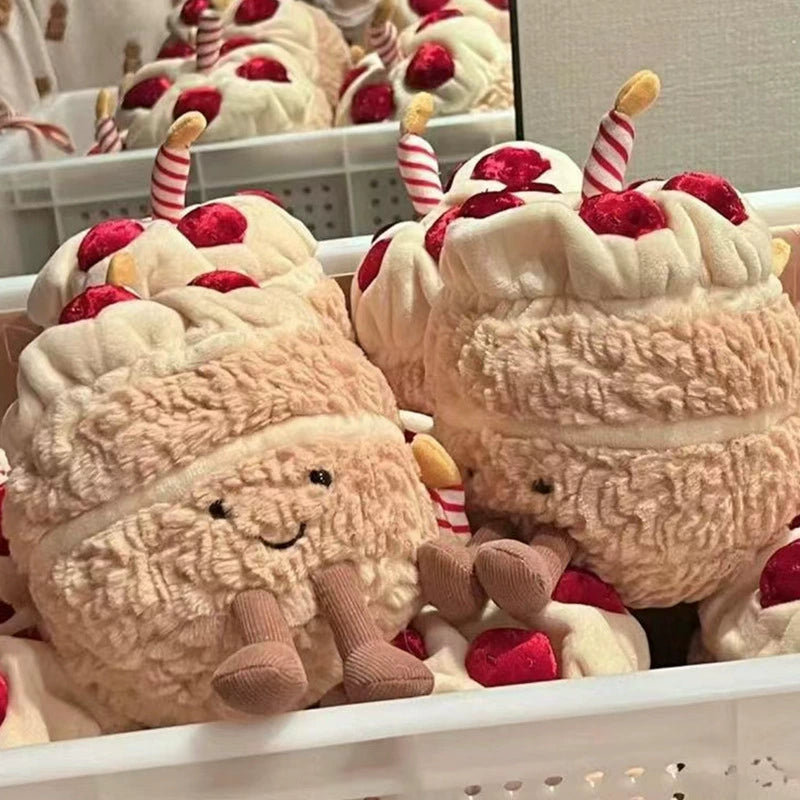 Fun cartoon cake doll children's birthday gift plush toy creative cake fun birthday gift