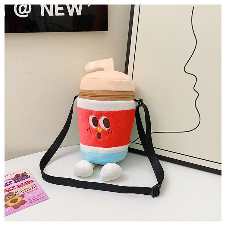 Too cute! Hamburger, French Fries, and Coke Plush Bag | Soft and cute shoulder bag for girls | Custom orders available at competitive prices