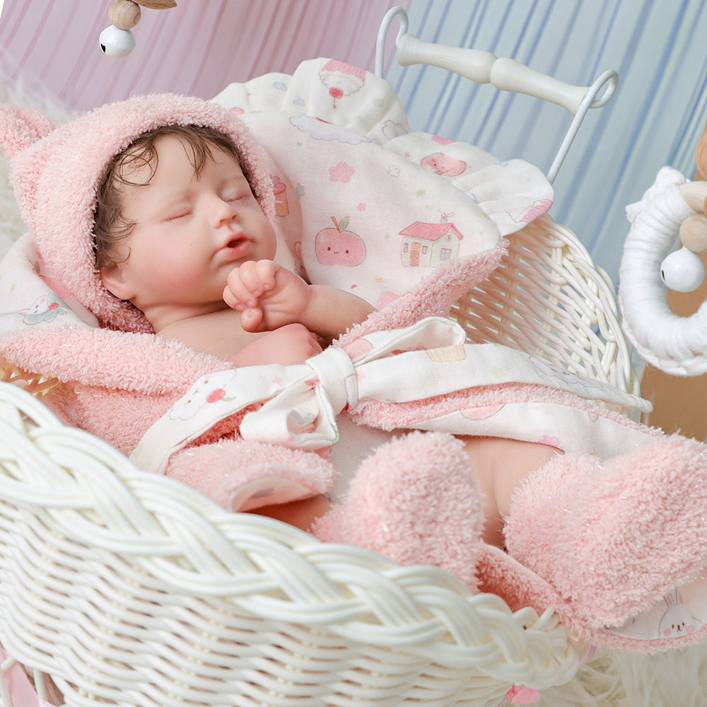 12-inch solid silicone reborn doll - full-body high-end simulation baby handmade adult collection Reborn Doll