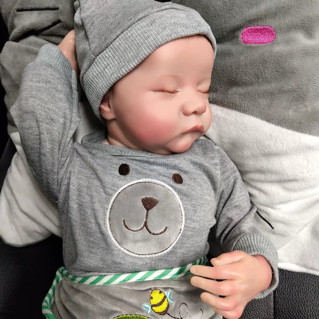 8-inch Levi's Reborn Doll - Super realistic vinyl cloth body baby toy hand-painted collectible art doll