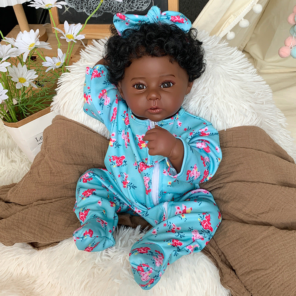 Meet Our Beautiful 18" Black Reborn Baby Doll | Ultra-Realistic & Huggable