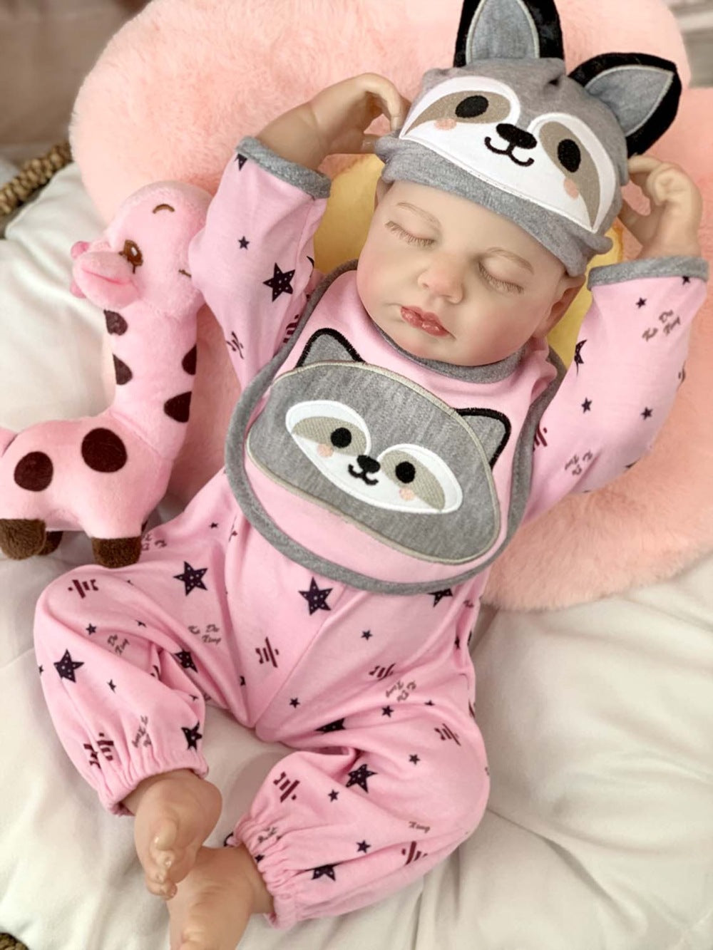 19 inch Reborn Doll Realistic Weighted Baby Doll Soft Vinyl Hollow/Solid Body Lifelike Reborn Toy