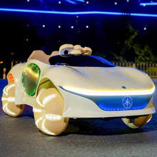 Four-Wheel Drive Children's Electric Car (Ages 1-6) with Swivel Remote Control, 12V Upgraded Battery for Long-Lasting Range, LED Lighted Wheels Off-Road Stroller, Baby Luxury Ride