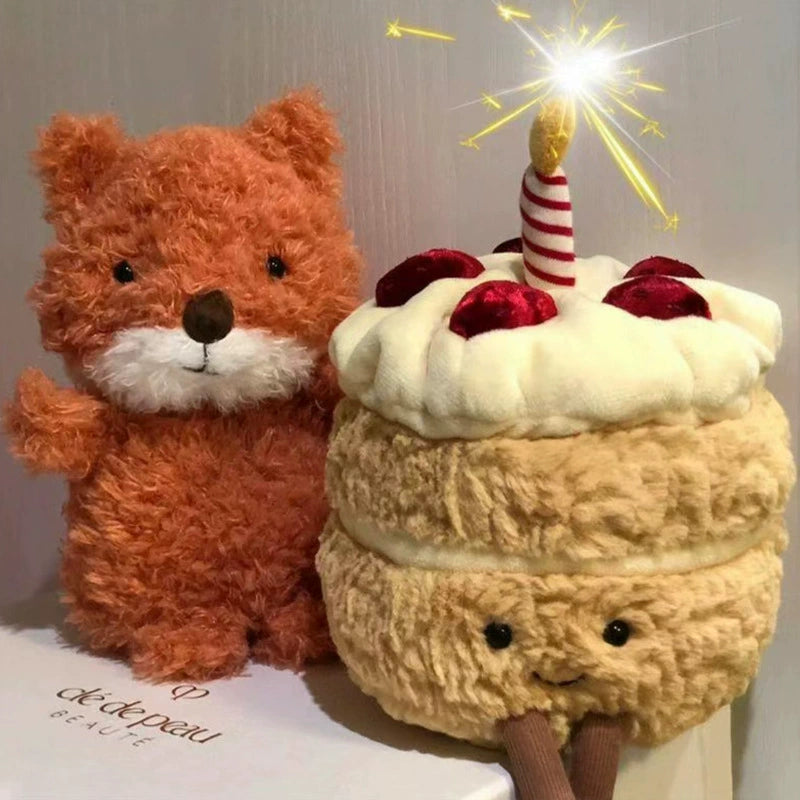 Fun cartoon cake doll children's birthday gift plush toy creative cake fun birthday gift