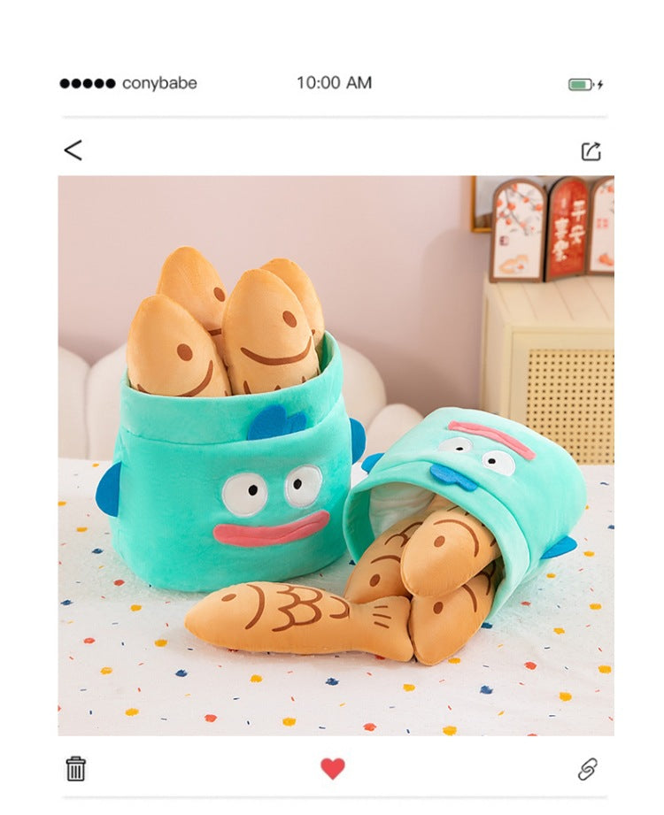 [Ugly Bread Fish] Super soft plush toy, creative and funny pillow, 25/35/45cm three sizes available, the first choice for children and girls' holiday gifts