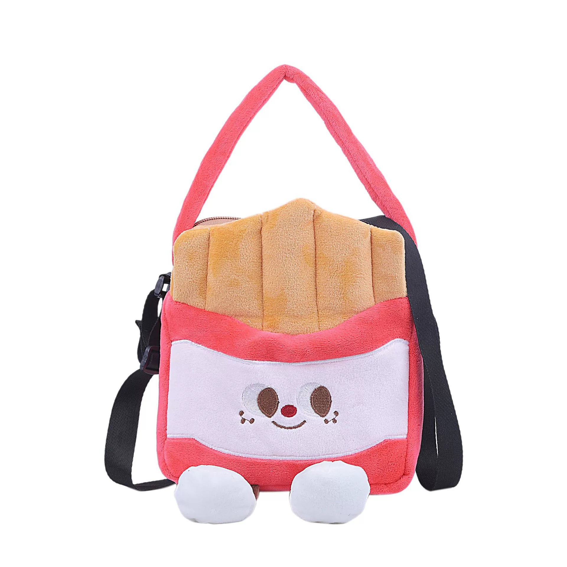 Too cute! Hamburger, French Fries, and Coke Plush Bag | Soft and cute shoulder bag for girls | Custom orders available at competitive prices