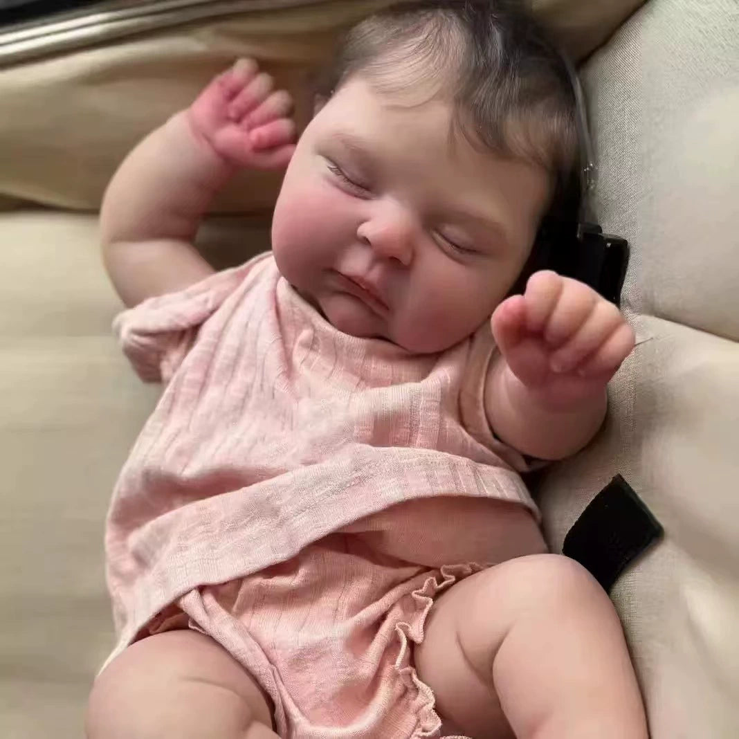 49cm Collectible Heirloom｜High-end Genuine Handmade 3D Skin Simulation Rebirth Doll